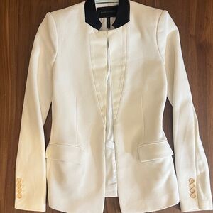 BCBG MaxAzria Ivory and Black Jacket